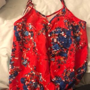 Super cute and vibrant red tank top